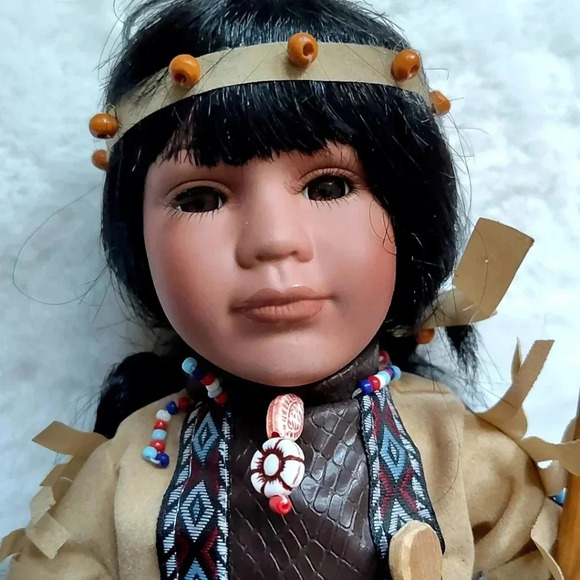 Native American Traditions Porcelain Doll - Picture 2 of 11